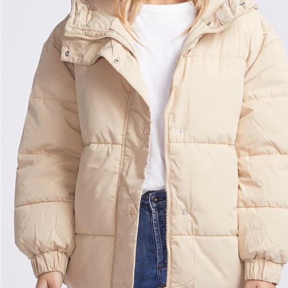 Vero Moda Winter Puffer Jacket in Irish Cream size XS - Picture 4 of 8